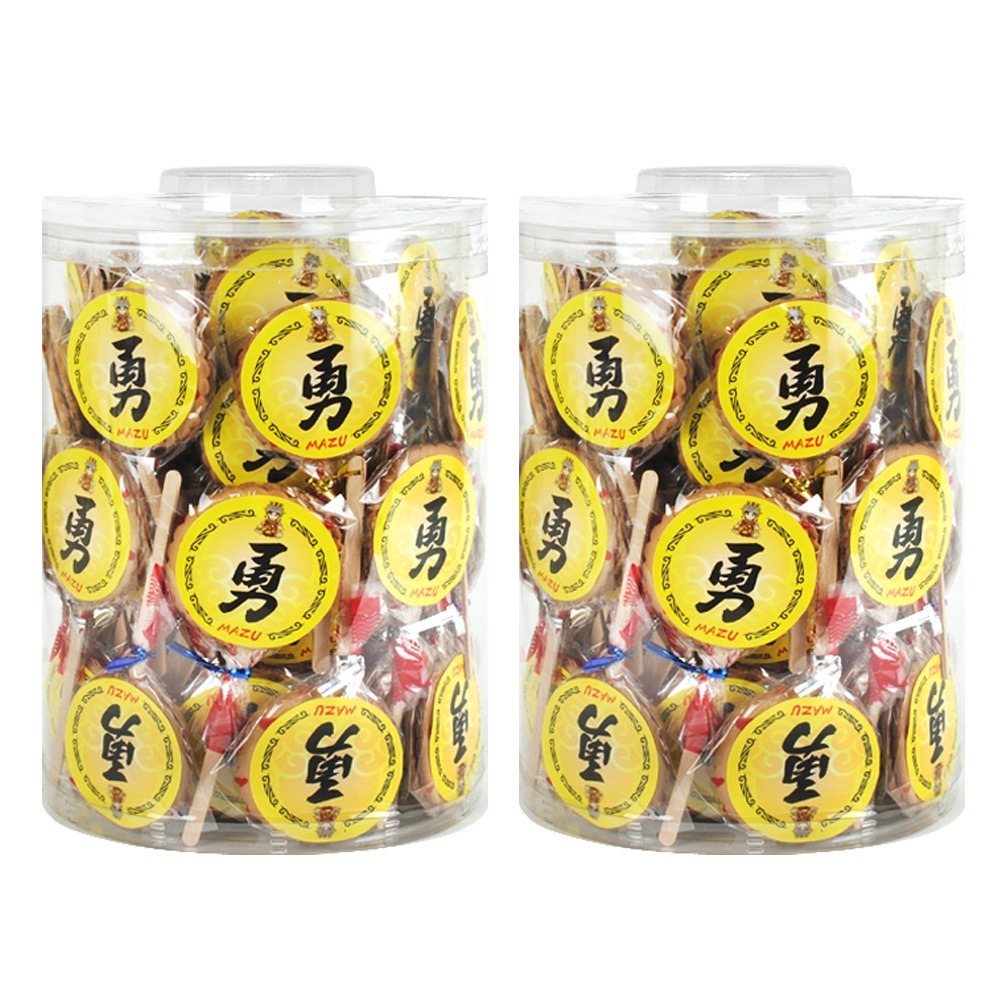 【晨豐商行】天上聖母聖誕千秋-白沙屯 勇字 媽祖麥芽餅60入桶裝/媽祖最愛麥芽餅 (白沙屯媽祖平安餅60入桶裝)-細節圖3