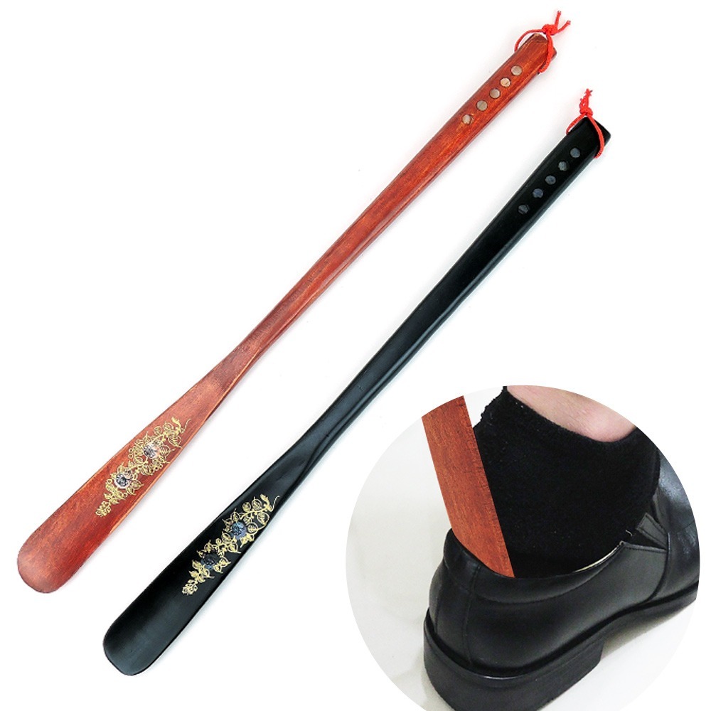 【晨豐商行】【晨豐商行】優質荷木雙頭鞋拔/櫸木鞋拔/木質鞋拔/穿鞋器/穿鞋/木頭鞋把/手鞋把紅木及紫檀木鞋拔(限宅配)-細節圖3