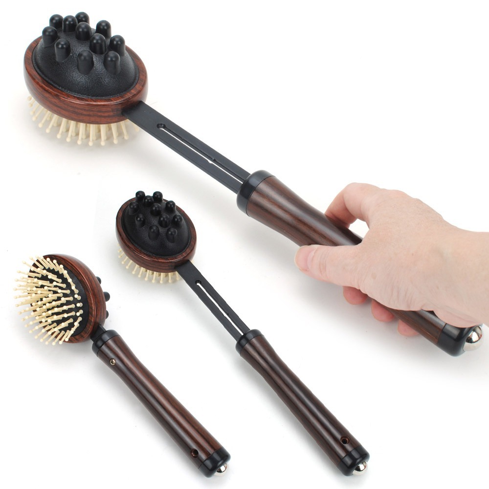 【晨豐商行】伸縮型滾珠彈力按摩搥 -伸縮拍打槌 養生拍搥背棒拍拍樂健康槌健康拍養生槌拍打梳拍打棒按摩棒-台灣製-細節圖3