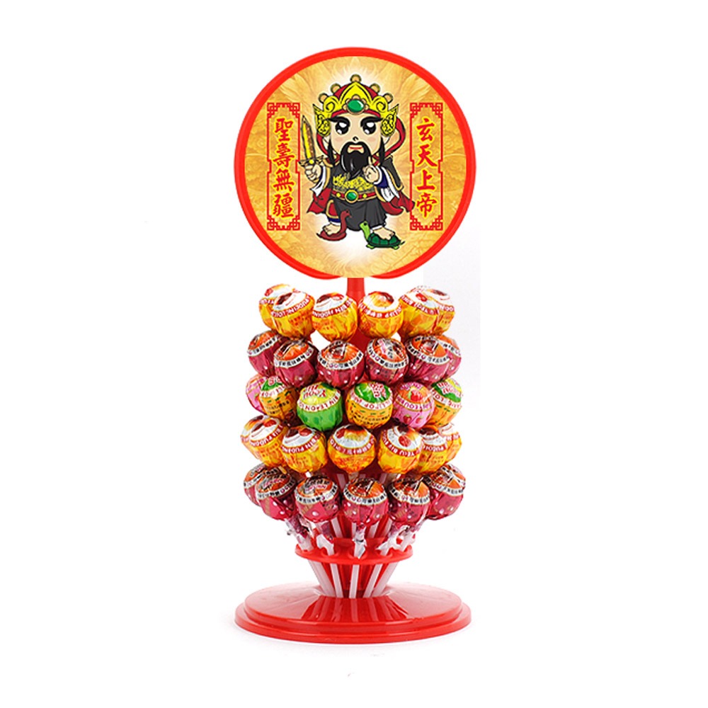 【晨豐商行】玄天上帝祝壽棒棒糖塔/60入/120入玄天上帝最愛/招財棒棒糖/棒棒糖祝壽塔/拜拜首選/呷平安/補財庫-規格圖4