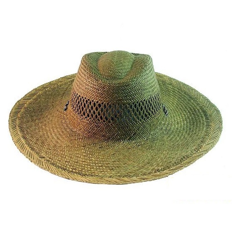 【晨豐商行】夏日型男/素面燈心草超透氣草帽/登山專用草帽/附下巴繩子(限宅配)-規格圖1