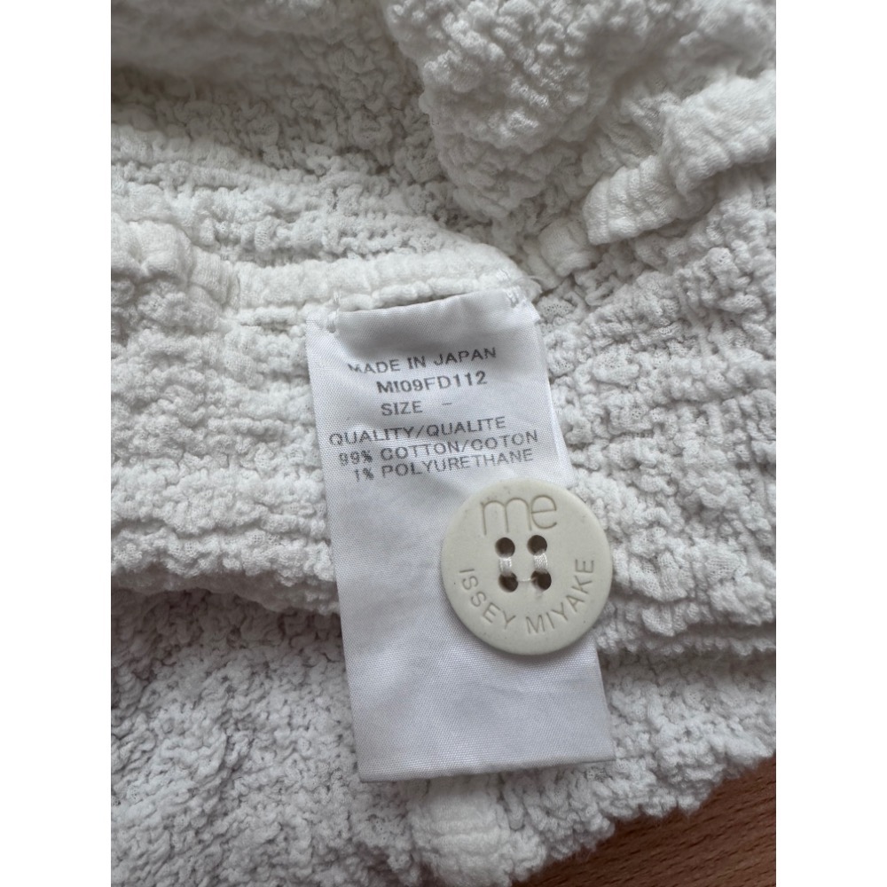 三宅一生me ISSEY MIYAKE經典款花椰菜純棉開衫西裝外套-細節圖3