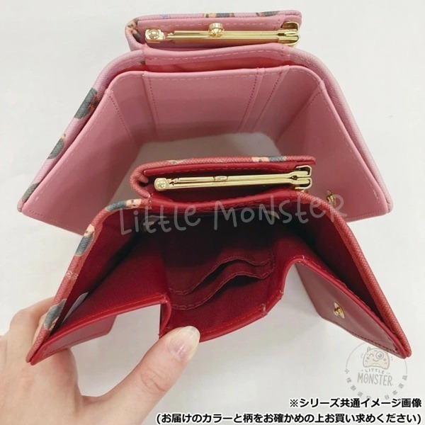 小怪獸選物🌸現貨 快速出貨  Monchhichi 夢奇奇 三折短夾 皮夾 財布 錢包 復古風 萌奇奇 蒙奇奇-細節圖3