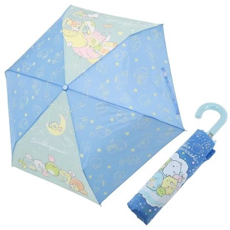 小怪獸日本代購🌸現貨 日本 可愛卡通摺疊傘 彎鉤 手柄 防風骨 成人 兒童 雨傘 折疊傘 拉拉熊 角落生物 美樂蒂-規格圖5