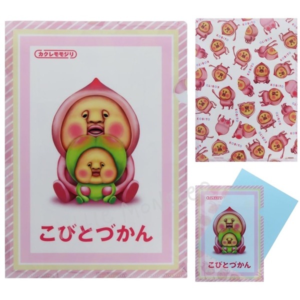 小怪獸日本代購🌸現貨 日本製 屁桃A4資料夾 文件夾 A4文件夾 A4夾 資料夾 屁桃君 醜比頭 屁桃 A4-規格圖1