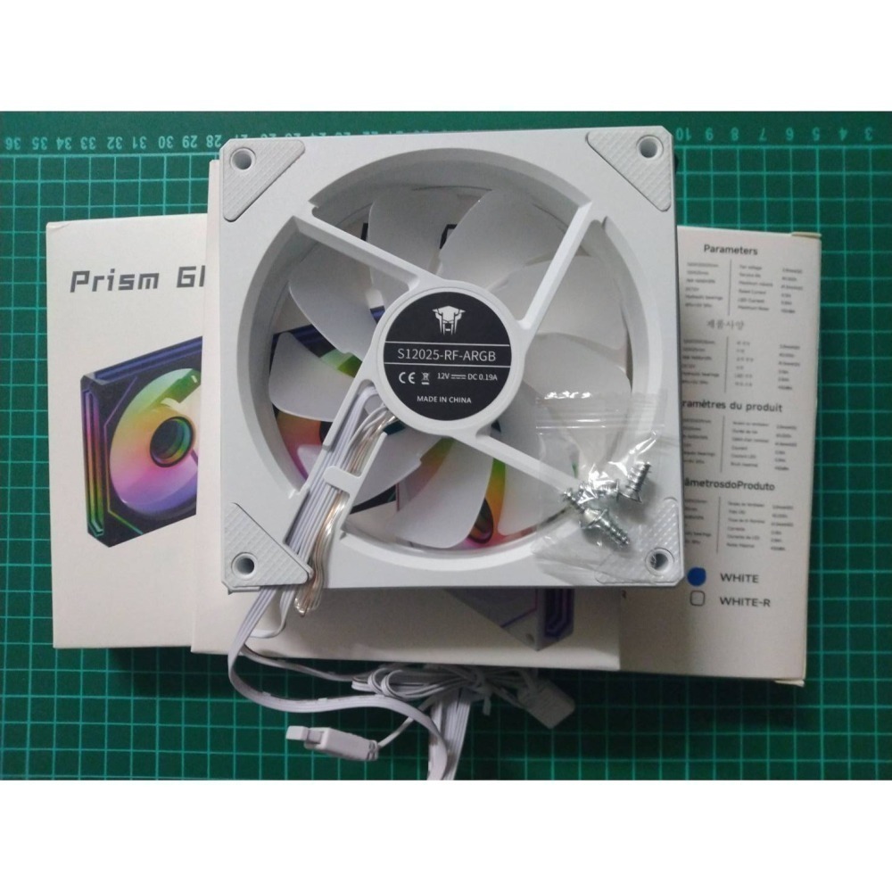 稜鏡6pro三面無限鏡12CM風扇神光同步5V3針ARGB PWM幻彩温控機殼静音風扇-細節圖3
