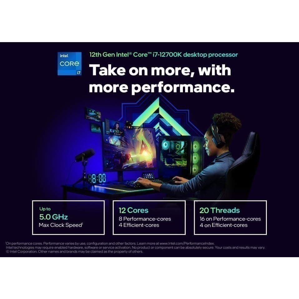 [現貨]INTEL 盒裝第12代 Core i7-12700K 12核20緒 全新未拆封處理器-細節圖3