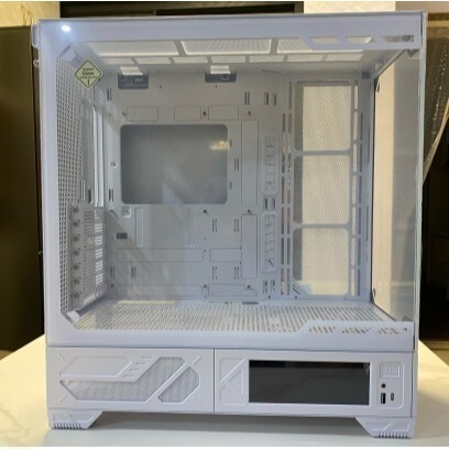 瓦爾基里VK03 WHITE 白色 支援360水冷 6.2吋觸摸屏 ATX海景房機殼含1正3反白色稜鏡6pro風扇-細節圖3