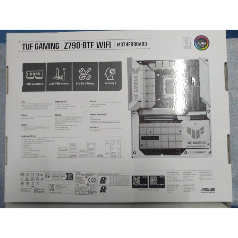ASUS華碩 TUF GAMING Z790-BTF WIFI 1700/D5/背插式接頭主機板-細節圖2