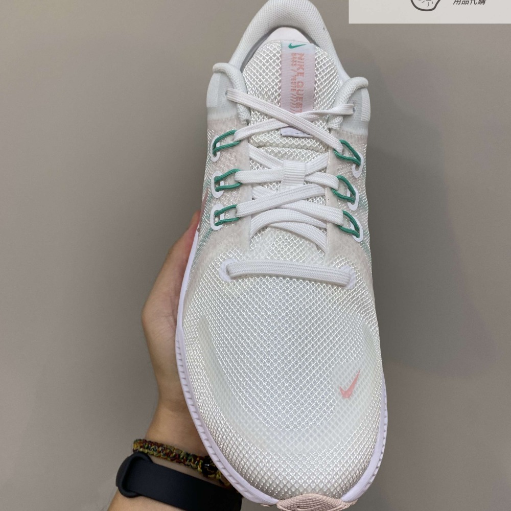【AND.】NIKE QUEST 4 白粉綠 透氣 運動 慢跑鞋 女款 DA1106-105-細節圖2