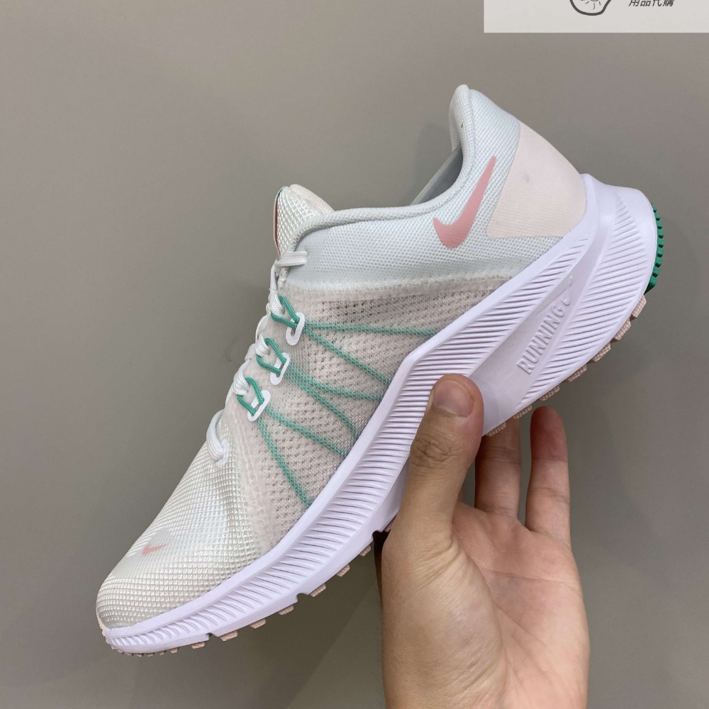 【AND.】NIKE QUEST 4 白粉綠 透氣 運動 慢跑鞋 女款 DA1106-105-細節圖3
