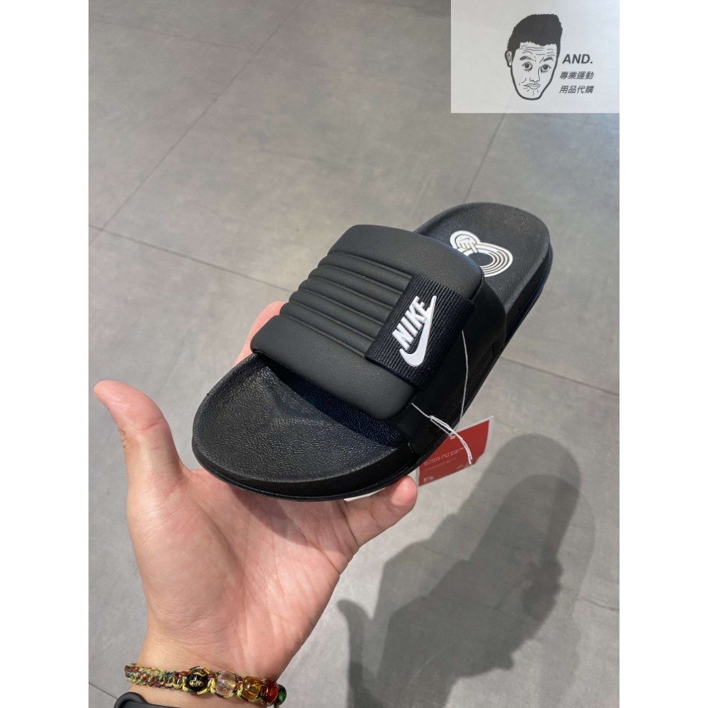 【AND.】NIKE OFFCOURT ADJUST 魔鬼氈 可調 運動拖鞋 女款 白/黑 DV1033-001/002-細節圖4