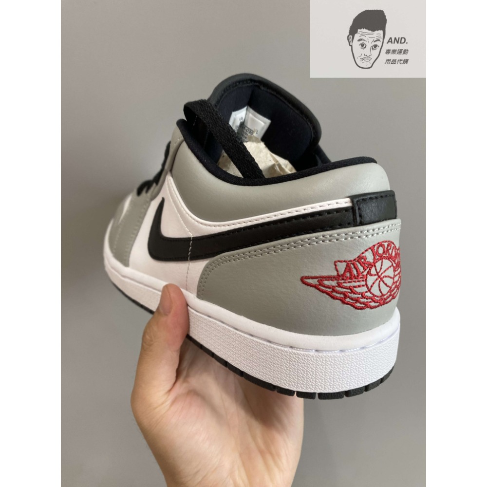 【AND.】NIKE AIR JORDAN 1 LOW SMOKE GREY 煙灰 休閒 男款 553558-030