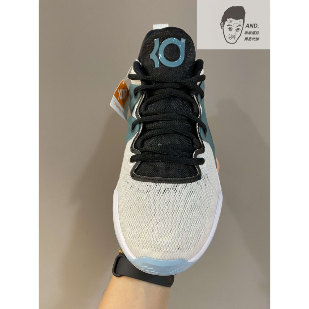 【AND.】NIKE KD15 EP XDR 耐磨 嘻哈 運動 籃球鞋 男款 黑米/白藍 FN8009-001/100-細節圖4