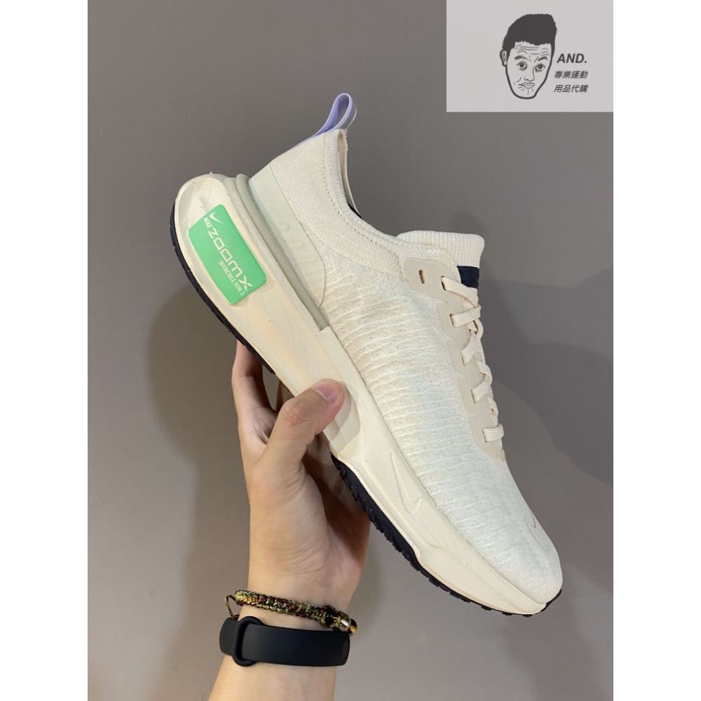 【AND.】NIKE ZOOMX INVINCIBLE RUN FK 3 米白 慢跑 編織 男款 DR2615-200-細節圖3