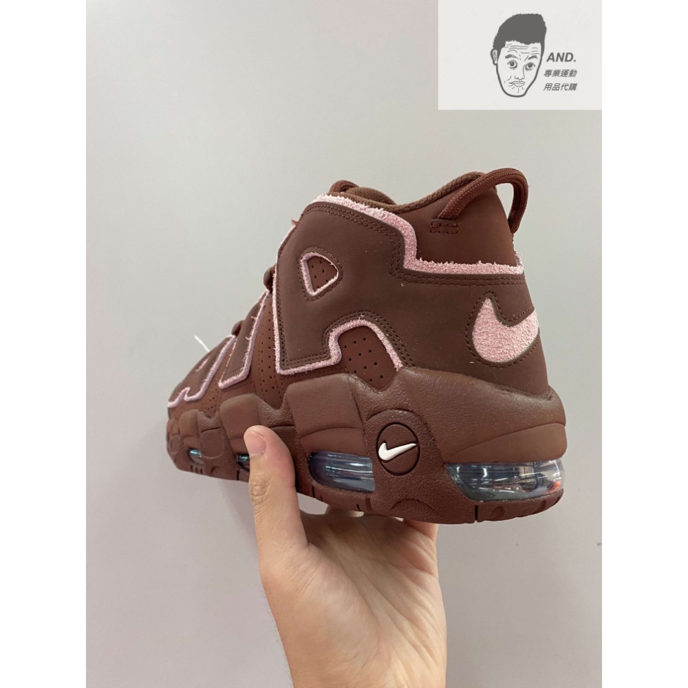 【AND.】NIKE AIR MORE UPTEMPO 棕粉 情人節 大AIR 休閒 男款 DV3466-200-細節圖4