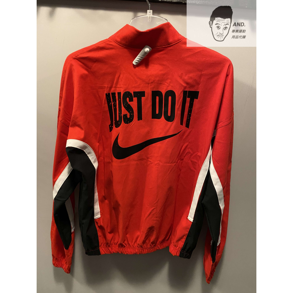 【AND.】NIKE BASKETBALL JACKET 紅黑 籃球 運動 夾克 外套 男款 DV9443-657-細節圖2