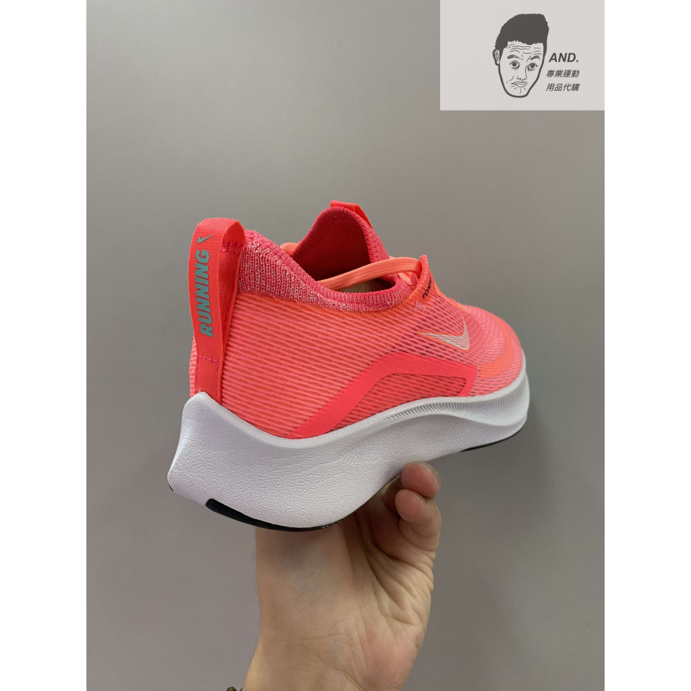 【AND.】NIKE W ZOOM FLY 4 橘紅 慢跑鞋 編織 輕量 透氣 舒適 女款 CT2401-600-細節圖4