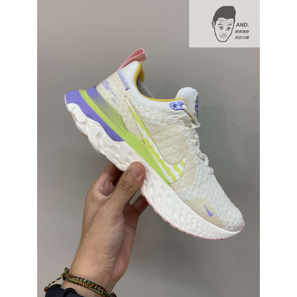 【AND.】NIKE REACT INFINITY RUN FK 3 慢跑 休閒 訓練 女款 FD4619-111-細節圖3