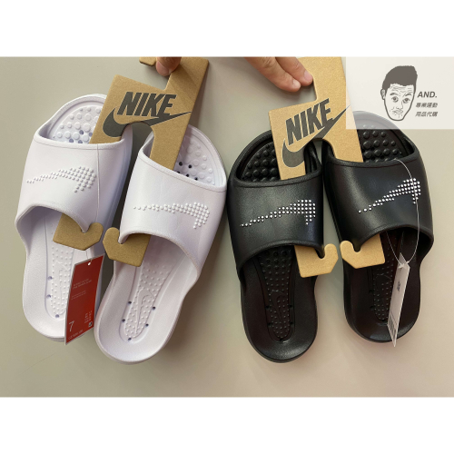 【AND.】NIKE VICTORI ONE SLIDE 運動 防水拖鞋 女款 黑/白 CZ7836-001/100