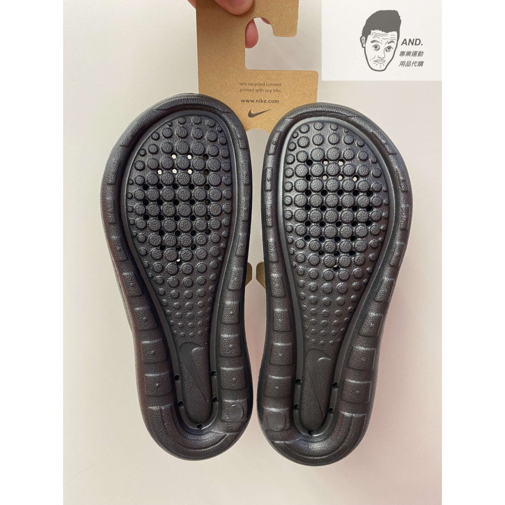 【AND.】NIKE VICTORI ONE SLIDE 運動 防水拖鞋 女款 黑/白 CZ7836-001/100-細節圖3