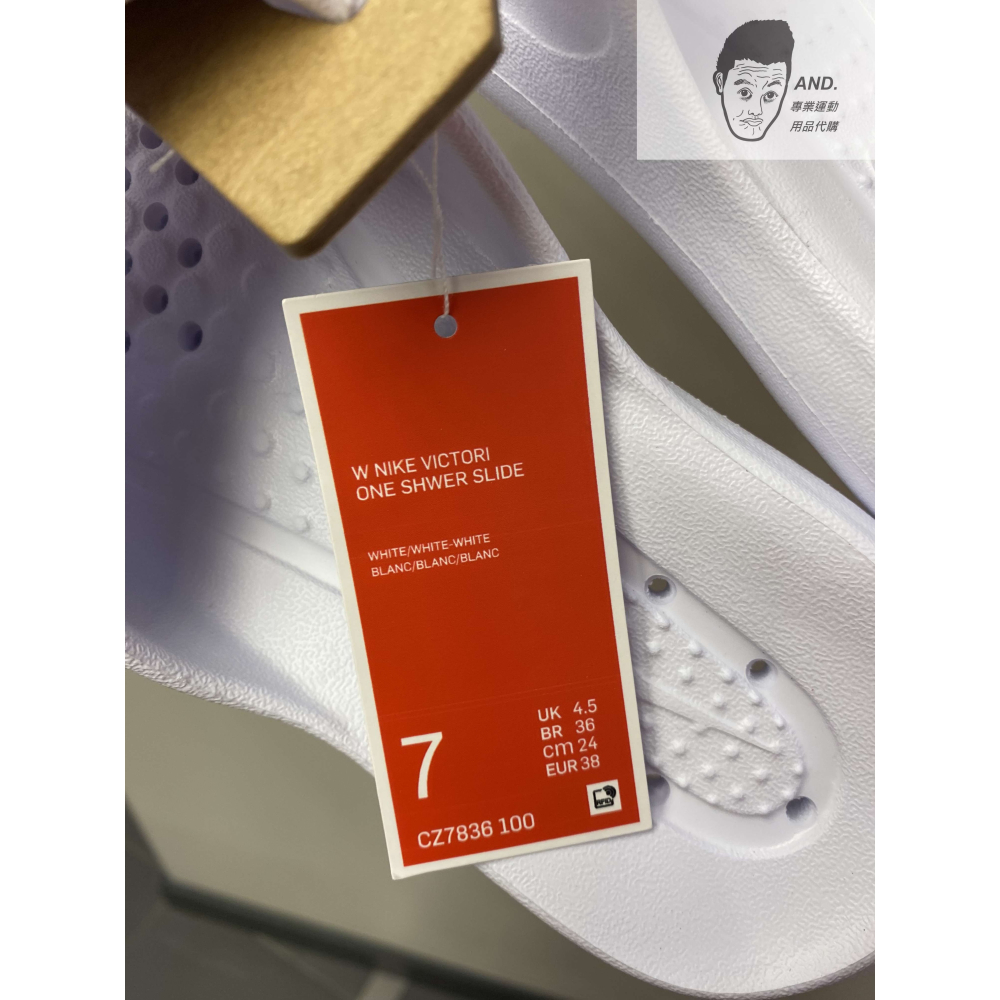 【AND.】NIKE VICTORI ONE SLIDE 運動 防水拖鞋 女款 黑/白 CZ7836-001/100-細節圖9