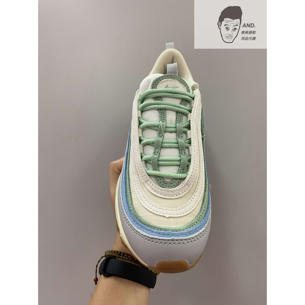 【AND.】NIKE W AIR MAX 97 藍綠灰 氣墊 復古 休閒 子彈 女款 DX5766-131-細節圖2