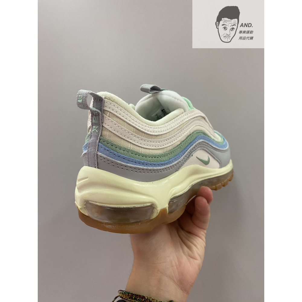 【AND.】NIKE W AIR MAX 97 藍綠灰 氣墊 復古 休閒 子彈 女款 DX5766-131-細節圖4