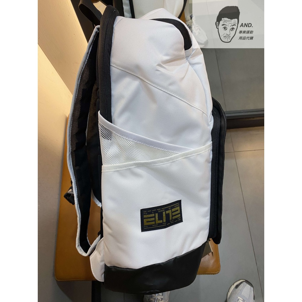 【AND.】NIKE ELITE 籃球背包 可裝籃球 菁英包 後背包 白/黑 DX9786-100/011-細節圖2