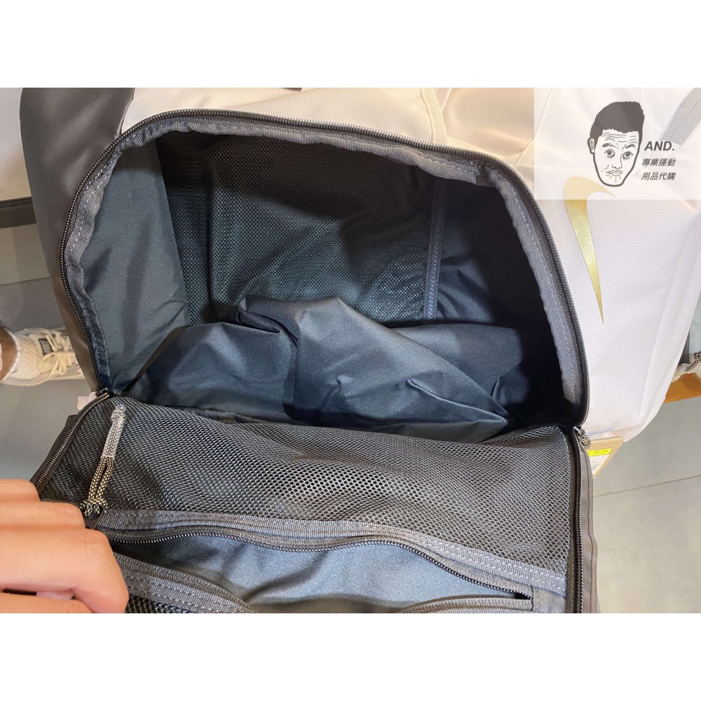 【AND.】NIKE ELITE 籃球背包 可裝籃球 菁英包 後背包 白/黑 DX9786-100/011-細節圖4