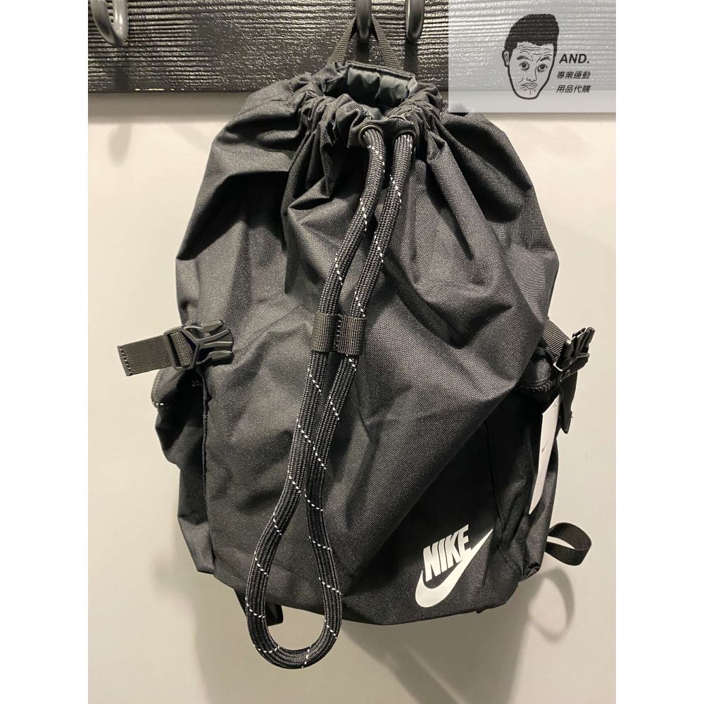 【AND.】NIKE HERITAGE BKPK 旅行 大容量 束口 雙肩 後背包 黑/米 BA6150-010/104-細節圖6