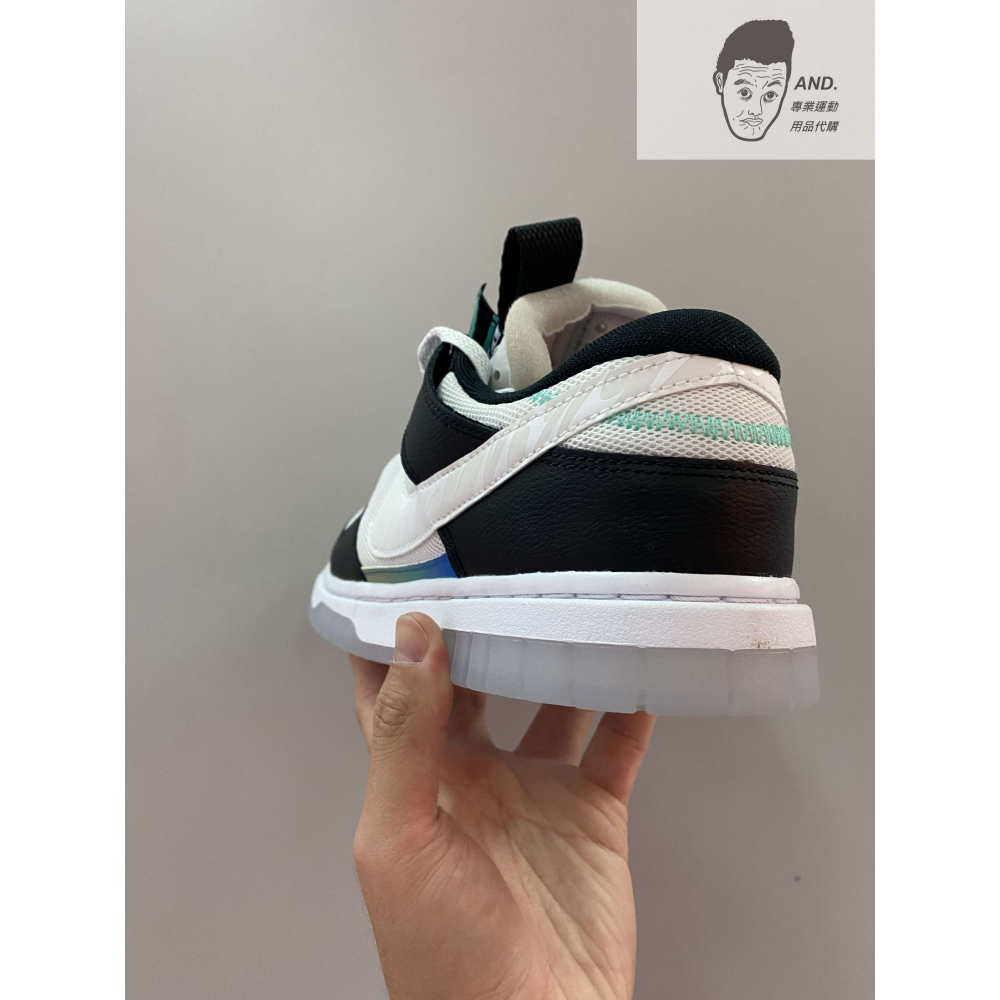 【AND.】NIKE AIR DUNK JUMBO 黑白 休閒 穿搭 低筒 男款 FJ7067-114-細節圖4