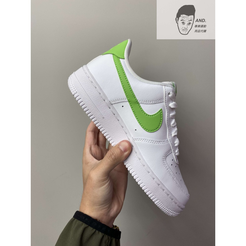 【AND.】NIKE AIR FORCE 1 白綠 休閒 復古 穿搭 女款 DD8959-112-細節圖3