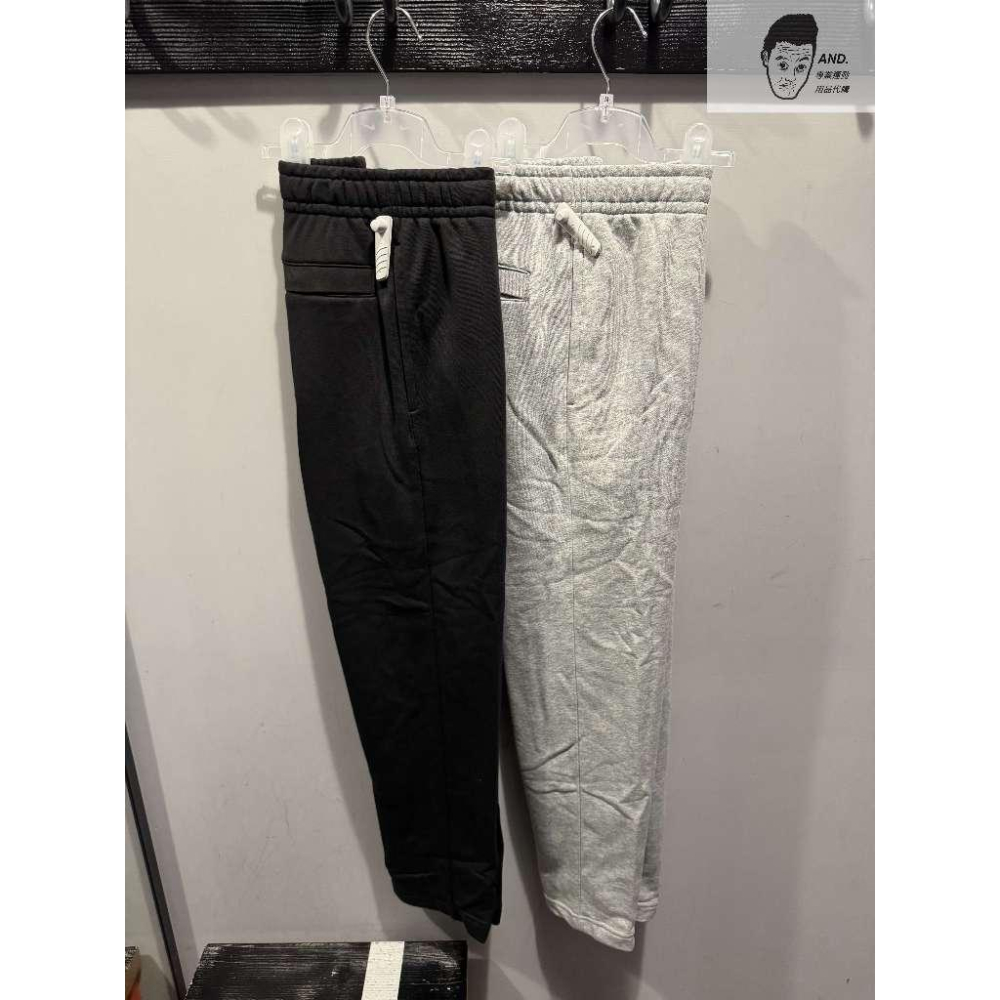 【AND.】NIKE NSW CLUB 棉質 刺繡 直筒褲 長褲 黑/灰 BV2714-010/063-細節圖2