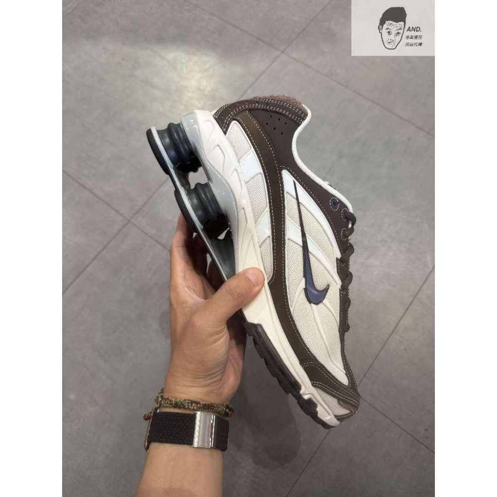 【AND.】NIKE SHOX RIDE 2 米白 棕藍 彈簧鞋 休閒 運動鞋 男款 HV6349-200-細節圖3