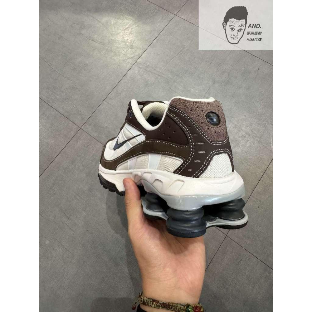 【AND.】NIKE SHOX RIDE 2 米白 棕藍 彈簧鞋 休閒 運動鞋 男款 HV6349-200-細節圖4