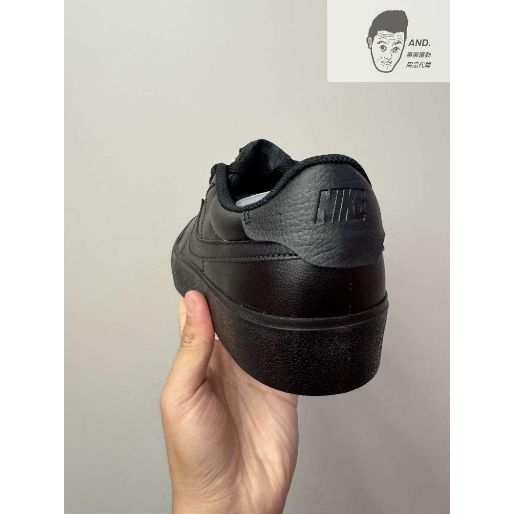 【AND.】現貨 NIKE COURT SHOT 全黑 休閒鞋 復古鞋 板鞋 皮革 男款 FQ8146-001-細節圖4