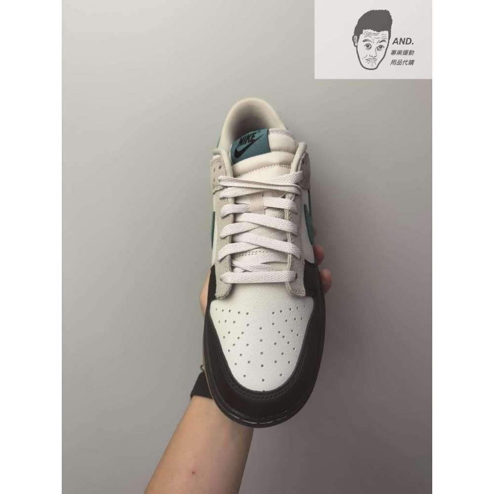 【AND.】NIKE DUNK LOW 灰黑綠 奶油底 仿舊 復古 休閒 男款 HQ3483-104-細節圖2