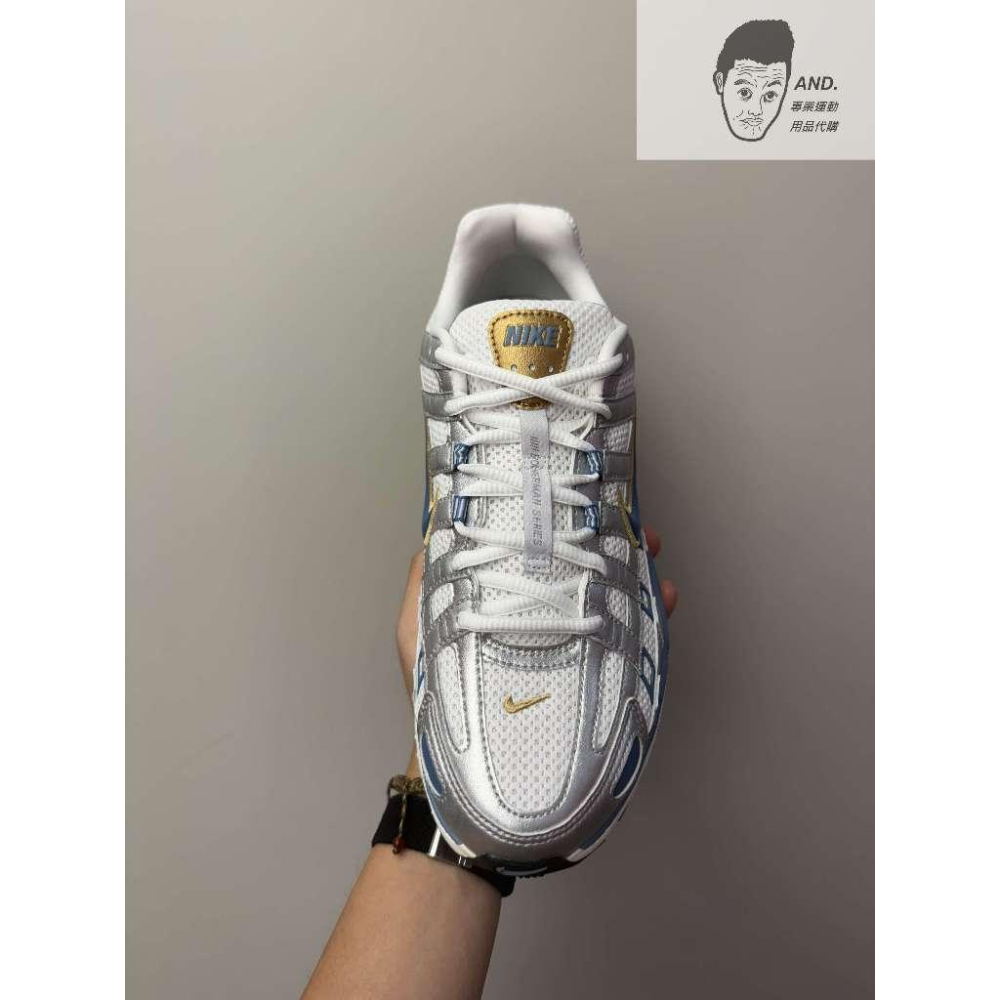 【AND.】NIKE P-6000 銀藍 休閒 穿搭 復古 老爹鞋 男女款 HJ7246-100-細節圖2