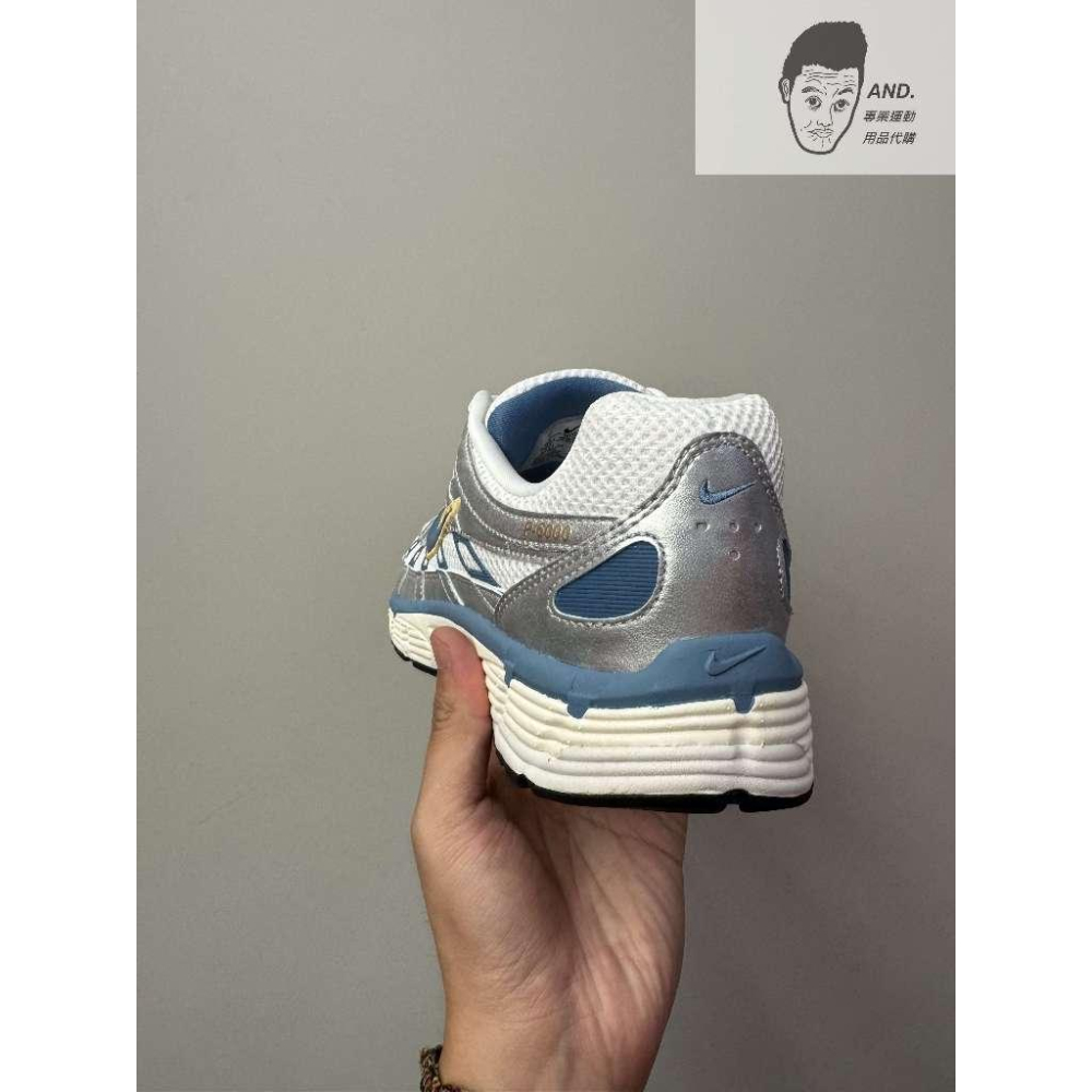 【AND.】NIKE P-6000 銀藍 休閒 穿搭 復古 老爹鞋 男女款 HJ7246-100-細節圖4