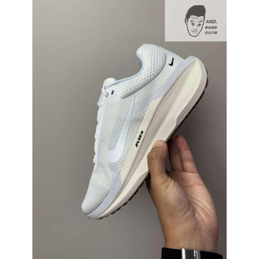 【AND.】NIKE AIR WINFLO 11 輕量 透氣 訓練 慢跑鞋 男款 白/灰 FJ9509-106/200-細節圖3