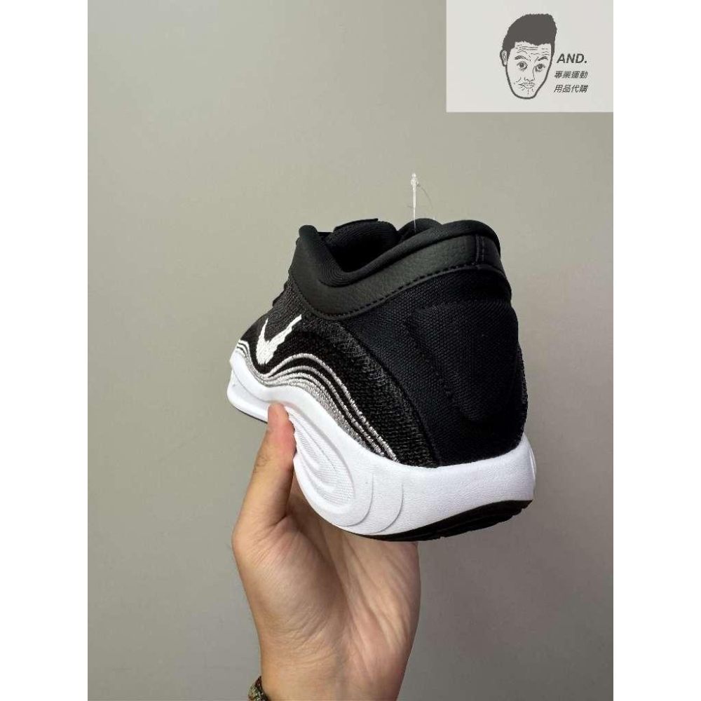 【AND.】NIKE G.T. HUSTLE ACADEMY EP 黑白 針織 籃球鞋 男款 FJ7808-003-細節圖4
