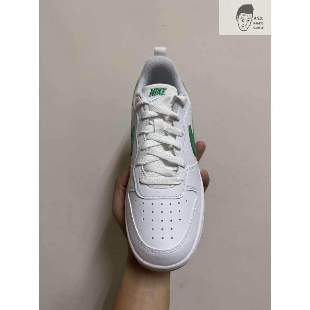 【AND.】現貨 NIKE COURT BOROUGH LOW 2 GS 白綠 休閒 穿搭 女款 DV5456-109-細節圖2