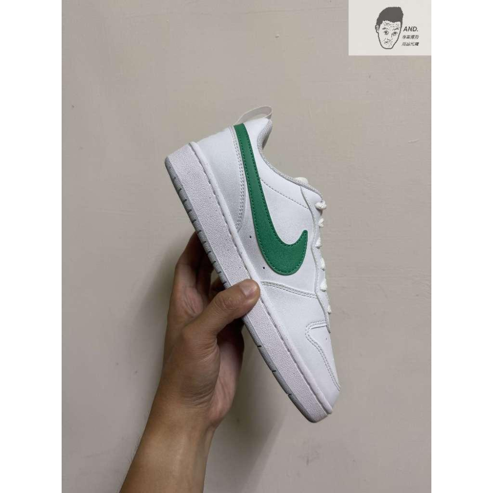 【AND.】現貨 NIKE COURT BOROUGH LOW 2 GS 白綠 休閒 穿搭 女款 DV5456-109-細節圖3