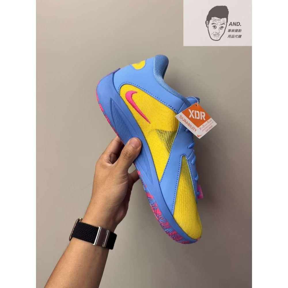 【AND.】NIKE GIANNIS FREAK 6 EP 黃藍 籃球鞋 耐磨 男款 HF1819-700-細節圖3