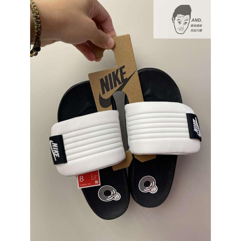 【AND.】NIKE OFFCOURT ADJUST 魔鬼氈 可調整 運動拖鞋 藍/白 DQ9624-400/100-細節圖3