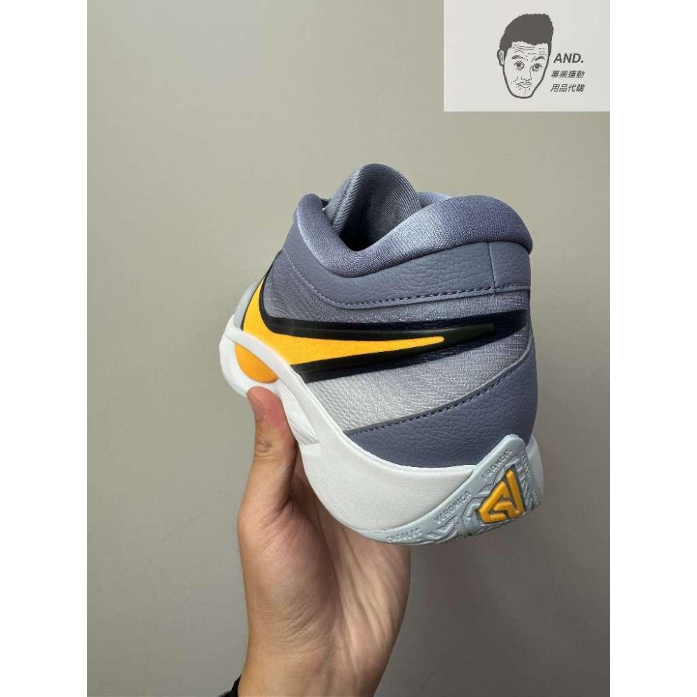 【AND.】NIKE GIANNIS FREAK 6 EP 灰黃 籃球鞋 耐磨 男款 FJ7807-400-細節圖4