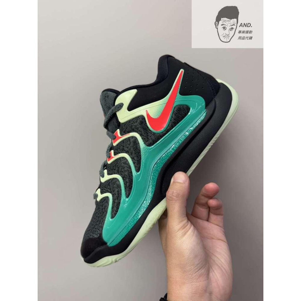 【AND.】NIKE KD 17 EP XDR 運動 耐磨底 籃球鞋 男款 黑綠/白灰 FJ9488-002/003-細節圖3
