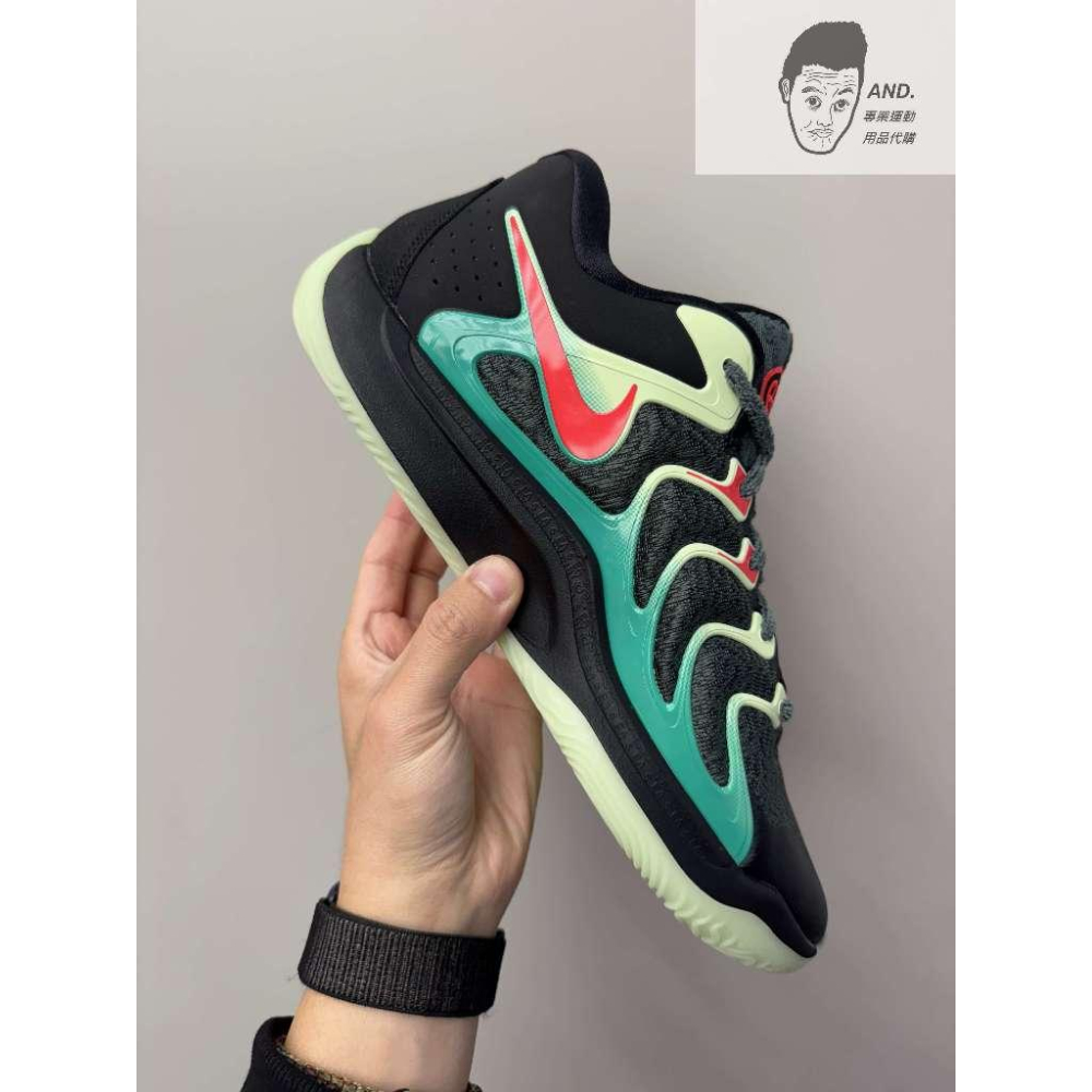 【AND.】NIKE KD 17 EP XDR 運動 耐磨底 籃球鞋 男款 黑綠/白灰 FJ9488-002/003-細節圖7
