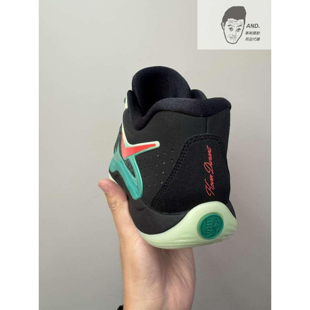 【AND.】NIKE KD 17 EP XDR 運動 耐磨底 籃球鞋 男款 黑綠/白灰 FJ9488-002/003-細節圖9